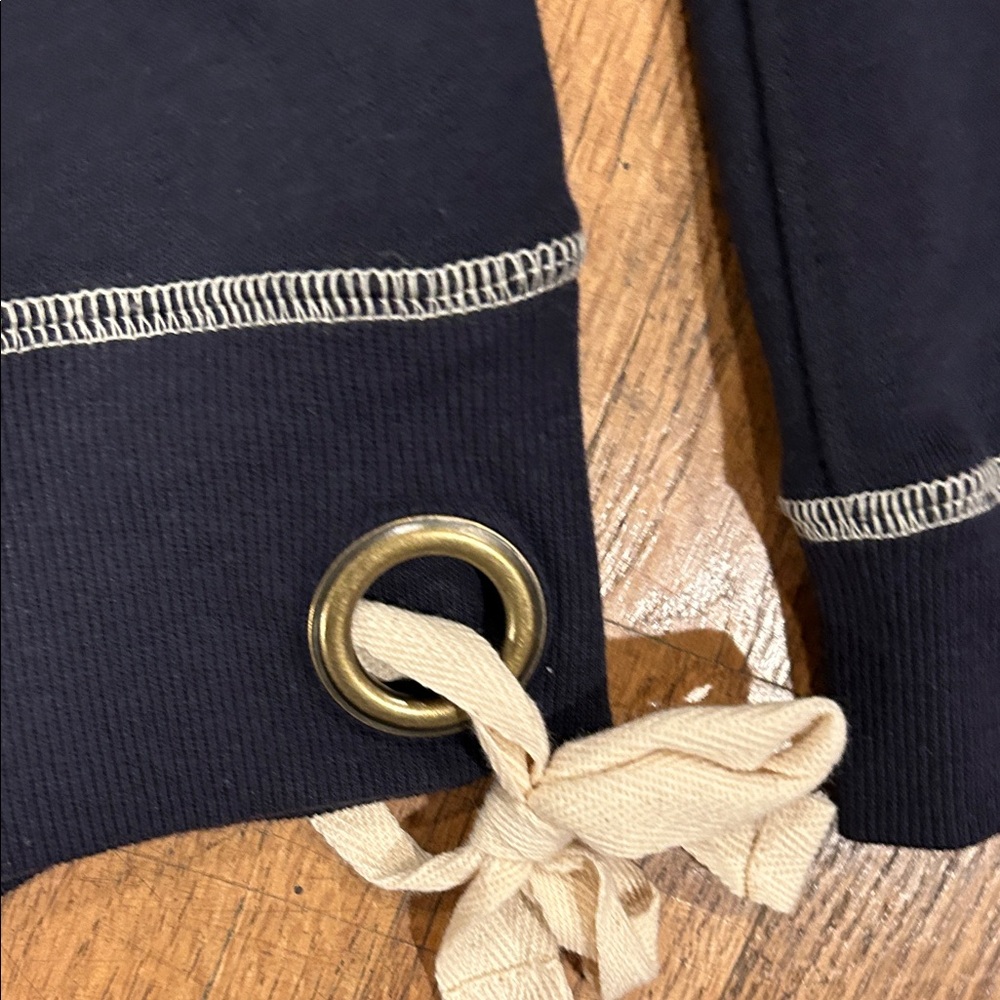 Mersea Navy Sweatshirt with Bow Accents - Picture 3 of 10